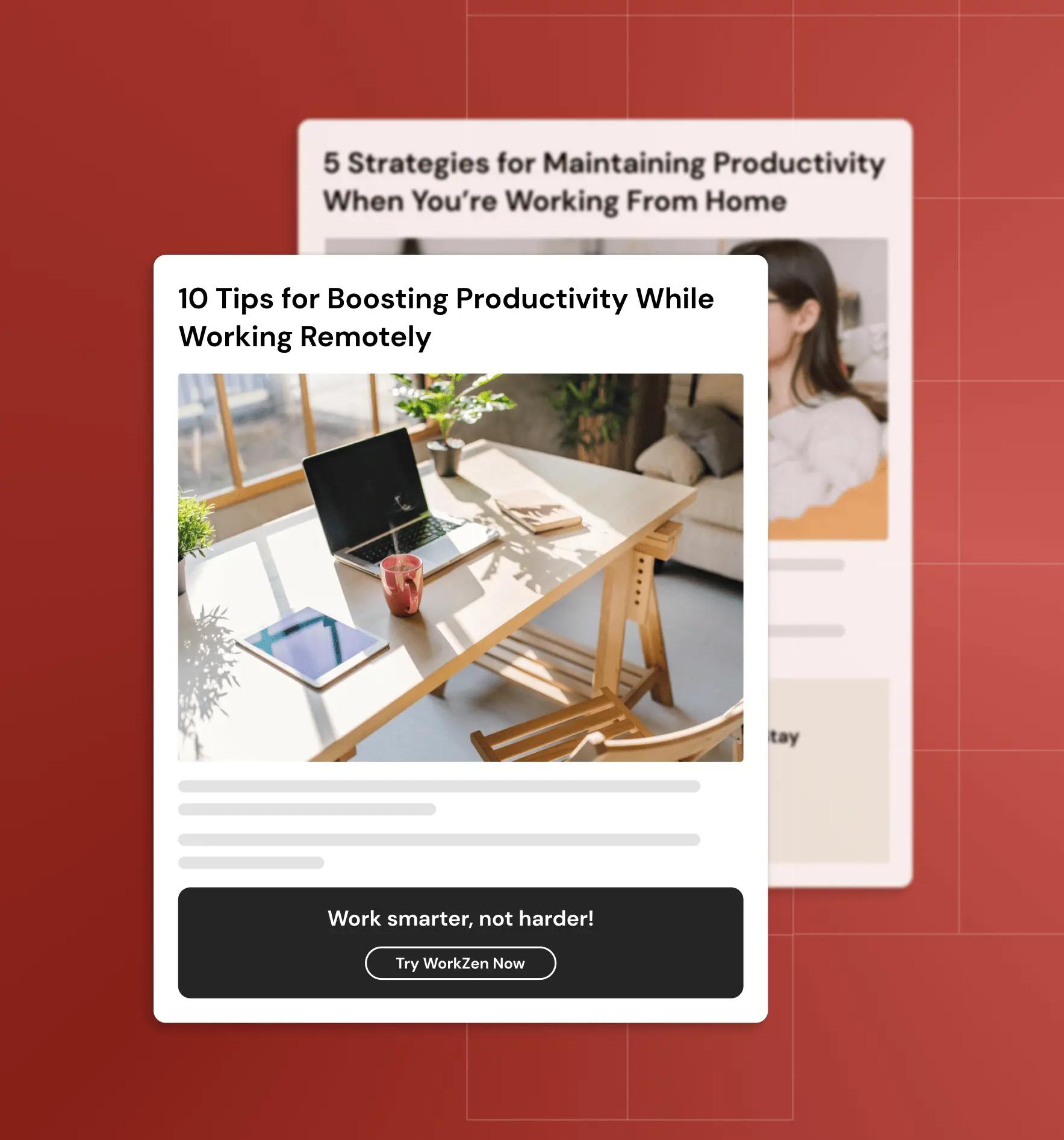 Avoid content duplication