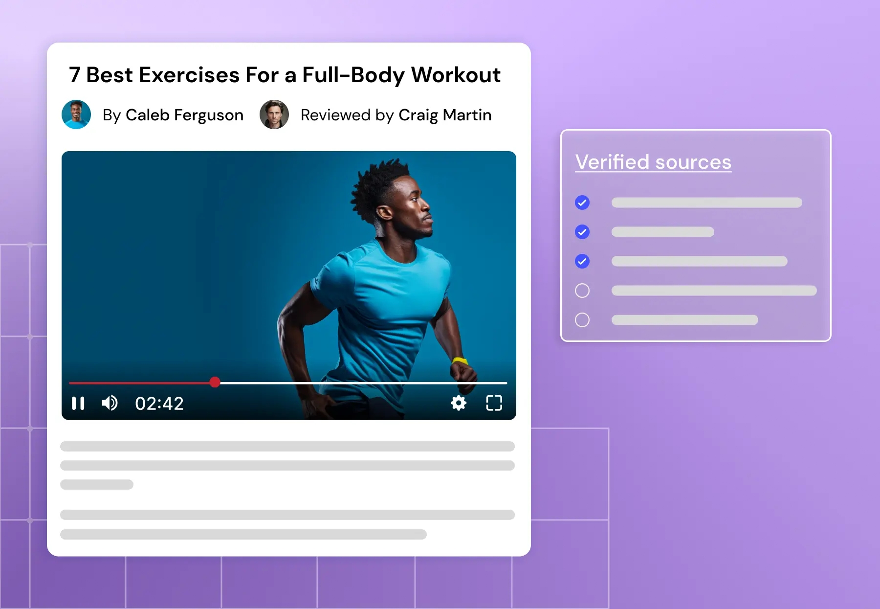 Ensure your content is factual