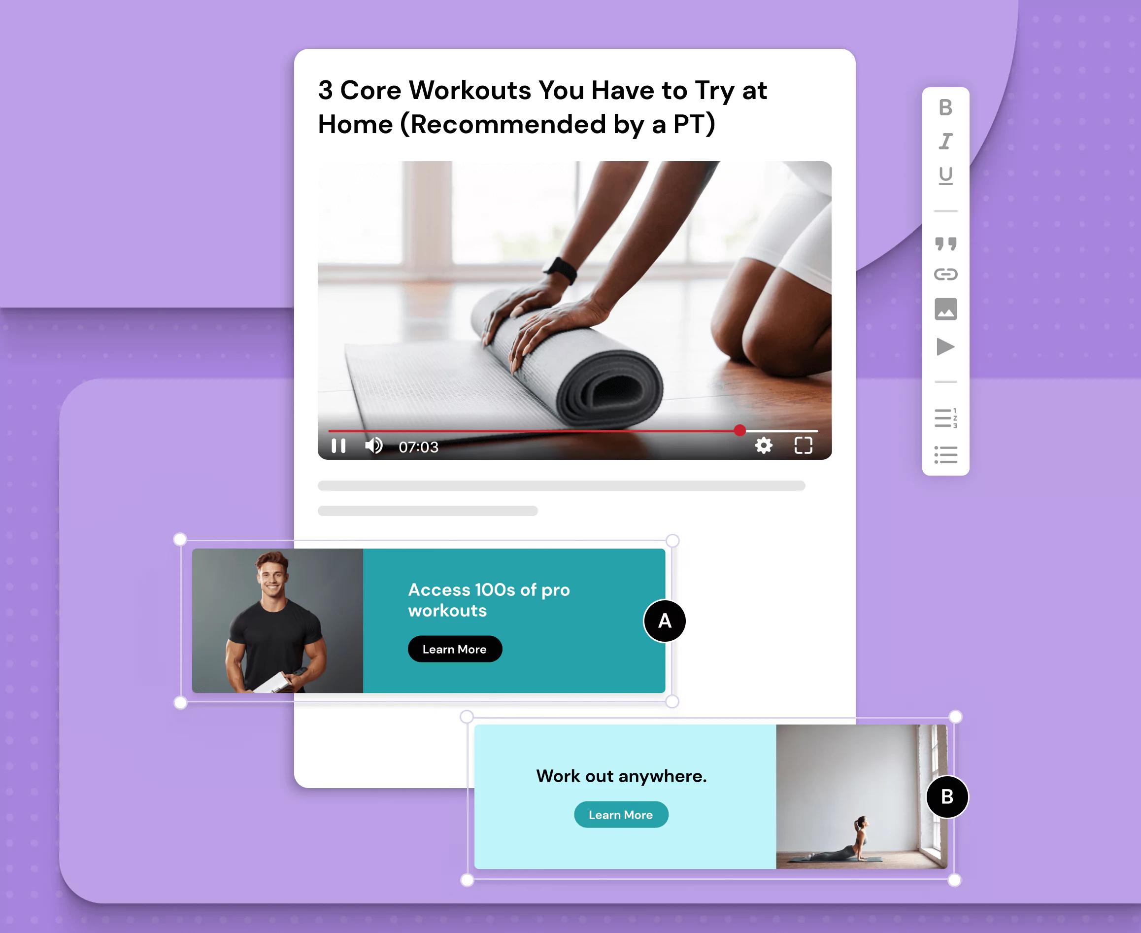 Build pages with flexible layouts